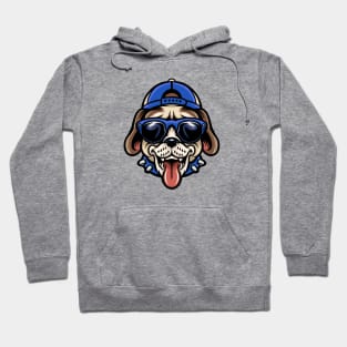 Cool Funky Dog Head Cartoon Hoodie